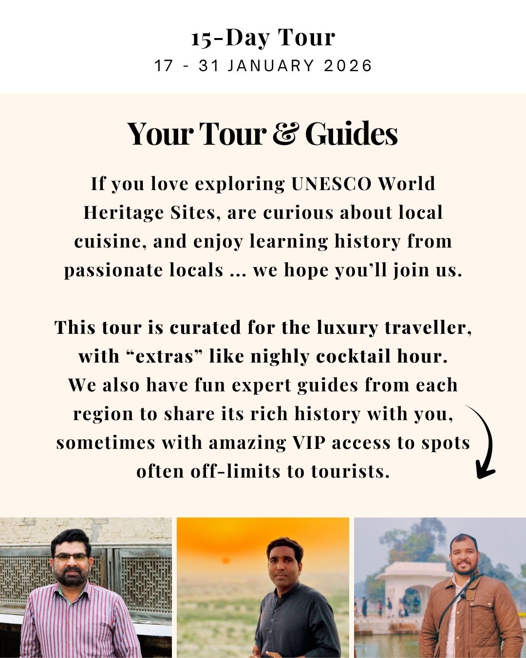 Your Tour & Guides